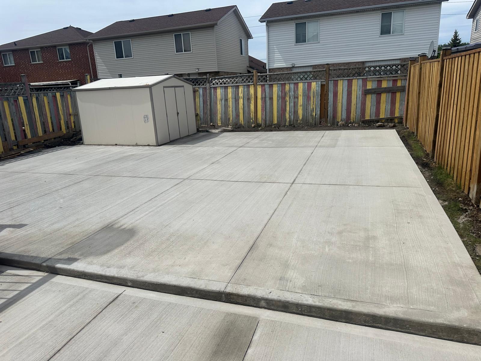 Full backyard concrete renovation — High Spirit Build & Renovations