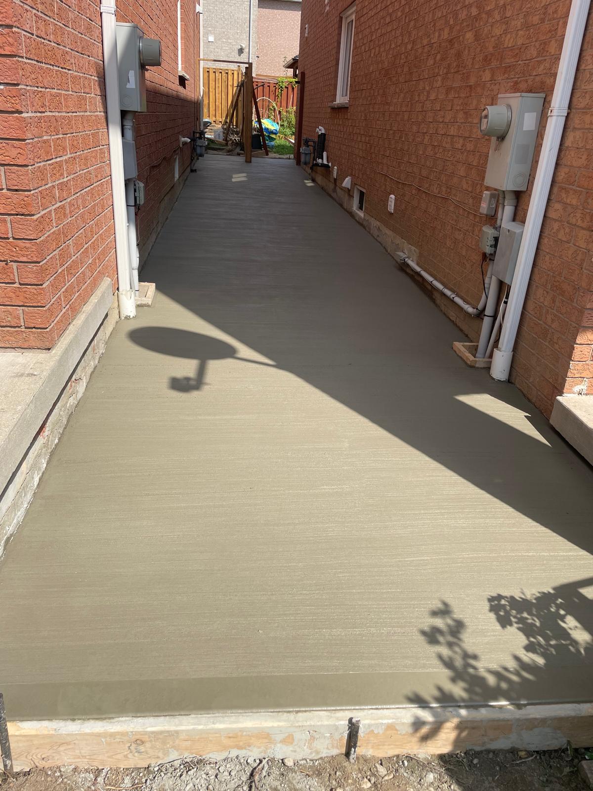 Stamped concrete with decorative border — High Spirit Build