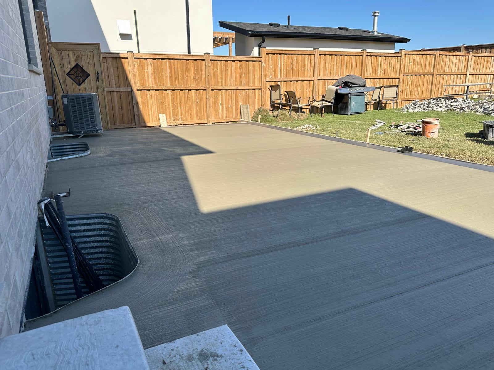 Backyard concrete pad — High Spirit Build GTA